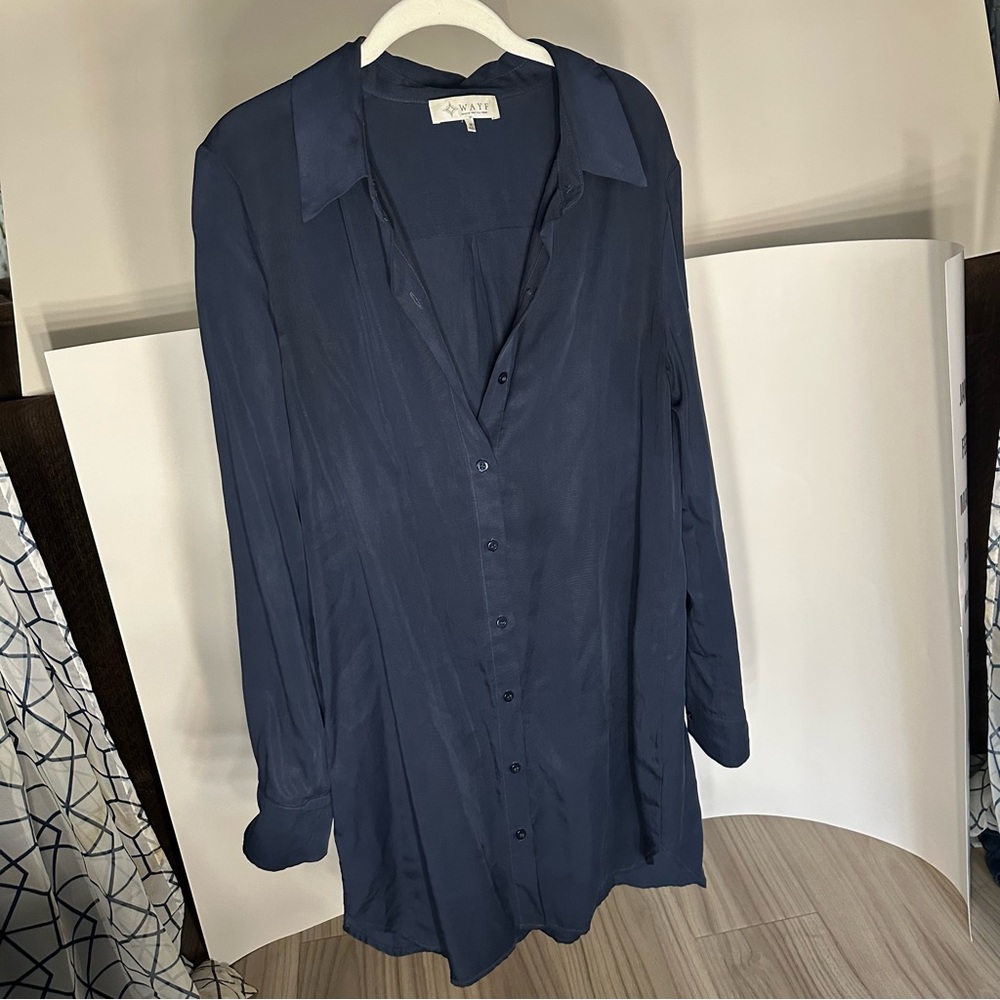 Wayf Midnight Blue Blouse